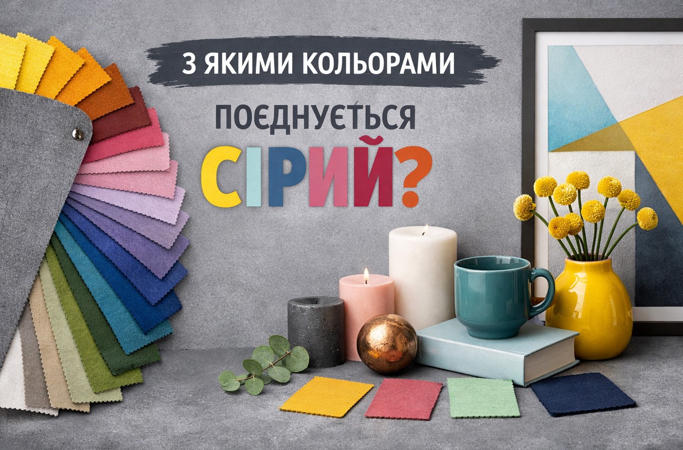 З яким кольором поєднується сірий: топ ідей для міксу!